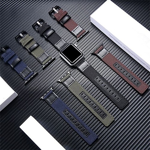 Smart Watch Band for Apple iWatch 1 pcs Sport Band Nylon Genuine Leather Replacement Wrist Strap for Apple Watch Series SE / 6/5/4/3/2/1
Smart Watch Band for Apple iWatch 1 pcs Sport Band Nylon Genuine Leather Replacement Wrist Strap for Apple Watch Series SE / 6/5/4/3/2/1