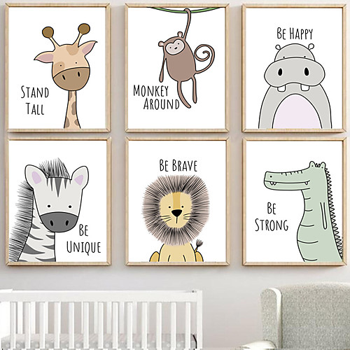 Nursery Wall Art Canvas Prints Painting Artwork Picture Cartoon Cute Animal Home Decoration Décor Rolled Canvas No Frame Unframed Unstretched
Nursery Wall Art Canvas Prints Painting Artwork Picture Cartoon Cute Animal Home Decoration Décor Rolled Canvas No Frame Unframed Unstretched