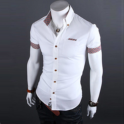 Men's Henley Shirt Shirt non-printing Patchwork Short Sleeve Street Tops Casual Soft Breathable Beach Wine White Black
Men's Henley Shirt Shirt non-printing Patchwork Short Sleeve Street Tops Casual Soft Breathable Beach Wine White Black