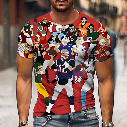 Men's Unisex Tee T shirt Shirt 3D Print Graphic Prints Olympics Print Short Sleeve Daily Tops Casual Designer Big and Tall Red
Men's Unisex Tee T shirt Shirt 3D Print Graphic Prints Olympics Print Short Sleeve Daily Tops Casual Designer Big and Tall Red