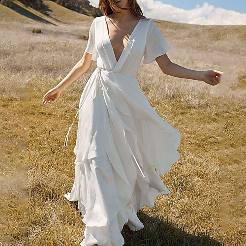 Women's Swing Dress Maxi long Dress White Short Sleeve Solid Color Spring Summer Sexy 2021 S M L XL 2XL 3XL 4XL
Women's Swing Dress Maxi long Dress White Short Sleeve Solid Color Spring Summer Sexy 2021 S M L XL 2XL 3XL 4XL