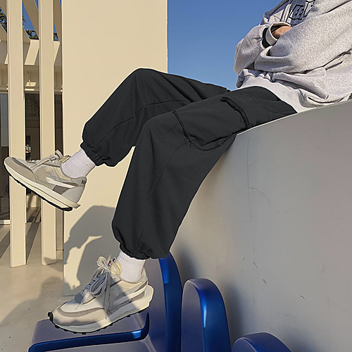 Men's Chino Athleisure Chinos Sweatpants Pants Solid Colored Light gray Black
Men's Chino Athleisure Chinos Sweatpants Pants Solid Colored Light gray Black