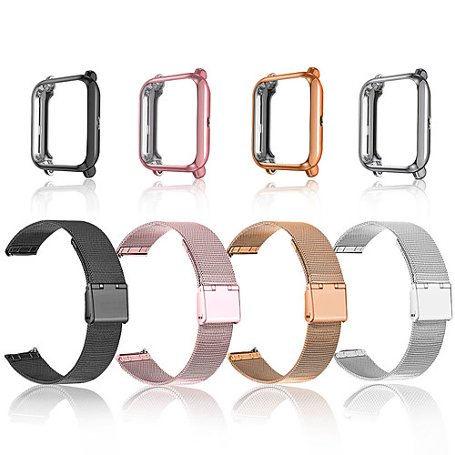 Smart Watch Band for Samsung Amazfit Huawei 2 PCS Classic Buckle Milanese Loop Business Band Stainless Steel Replacement Wrist Strap for Amazfit Bip Amazfit Bip Lite Garmin Venu Garmin Venu Sq
Smart Watch Band for Samsung Amazfit Huawei 2 PCS Classic Buckle Milanese Loop Business Band Stainless Steel Replacement Wrist Strap for Amazfit Bip Amazfit Bip Lite Garmin Venu Garmin Venu Sq
