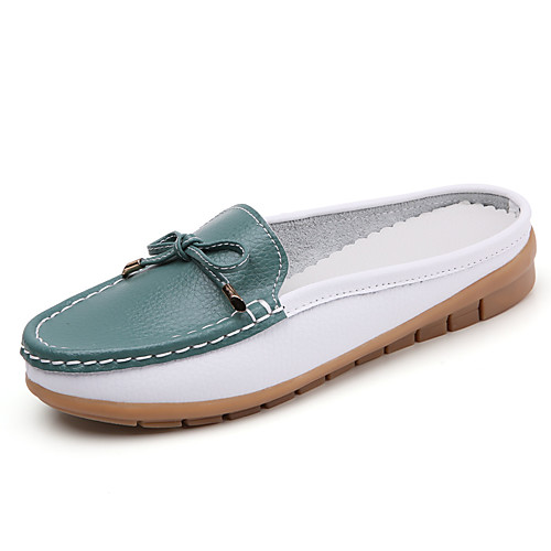 Women's Clogs & Mules Flat Heel Round Toe Booties Ankle Boots Daily Work Leather Bowknot Solid Colored White / Green Green White
Women's Clogs & Mules Flat Heel Round Toe Booties Ankle Boots Daily Work Leather Bowknot Solid Colored White / Green Green White