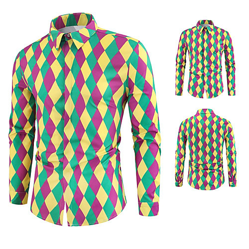 Men's Shirt Other Prints Lattice Color Block Plus Size Long Sleeve Casual Tops Casual Soft Breathable Purple
Men's Shirt Other Prints Lattice Color Block Plus Size Long Sleeve Casual Tops Casual Soft Breathable Purple