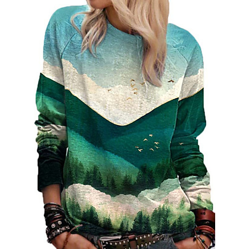 Women's Sweatshirt Pullover Scenery Print Daily Sports Other Prints Sportswear Streetwear Hoodies Sweatshirts Green
Women's Sweatshirt Pullover Scenery Print Daily Sports Other Prints Sportswear Streetwear Hoodies Sweatshirts Green