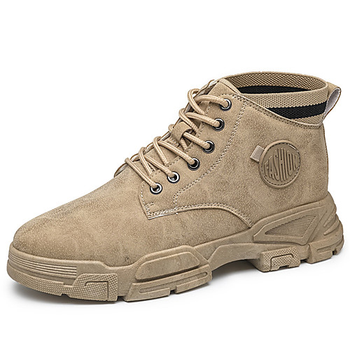 Men's Boots Sporty Look Fashion Boots Martin Boots Sporty Casual Classic Daily Outdoor PU Synthetics Non-slipping Height-increasing Shock Absorbing Booties / Ankle Boots Gray Khaki Black Color Block
Men's Boots Sporty Look Fashion Boots Martin Boots Sporty Casual Classic Daily Outdoor PU Synthetics Non-slipping Height-increasing Shock Absorbing Booties / Ankle Boots Gray Khaki Black Color Block
