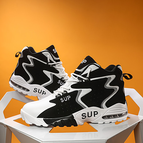Men's Trainers Athletic Shoes Sporty Athletic Basketball Shoes PU Elastic Fabric Breathable Non-slipping Wear Proof Black and White Black / Red White / Purple Fall Spring
Men's Trainers Athletic Shoes Sporty Athletic Basketball Shoes PU Elastic Fabric Breathable Non-slipping Wear Proof Black and White Black / Red White / Purple Fall Spring