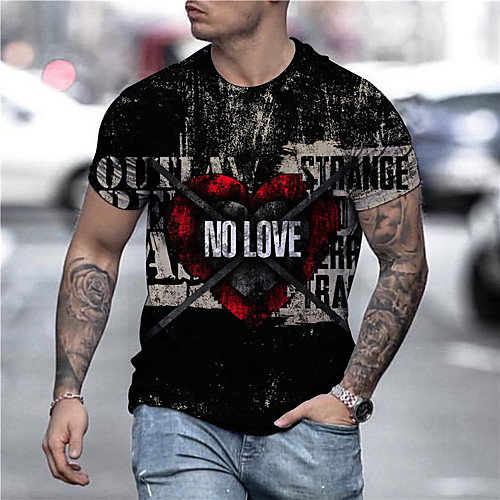 Men's Unisex Tee T shirt Shirt 3D Print Graphic Prints Letter Print Short Sleeve Daily Tops Casual Designer Big and Tall Black
Men's Unisex Tee T shirt Shirt 3D Print Graphic Prints Letter Print Short Sleeve Daily Tops Casual Designer Big and Tall Black