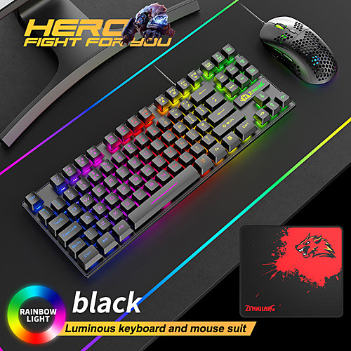 Free Wolf T2 Luminous Keyboard And Mouse Set Computer Console Games Mechanical Feel 88 Key English Keyboard And Mouse Set
Free Wolf T2 Luminous Keyboard And Mouse Set Computer Console Games Mechanical Feel 88 Key English Keyboard And Mouse Set
