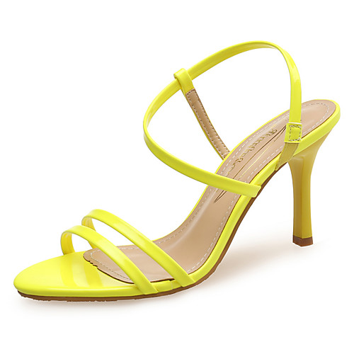 Women's Sandals Pumps Open Toe Daily Work Patent Leather Solid Colored Almond Yellow Red
Women's Sandals Pumps Open Toe Daily Work Patent Leather Solid Colored Almond Yellow Red