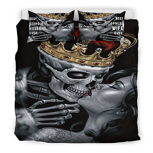 Skull Duvet Cover 3D Printed Bedding Set for Adults Teens Comforter Cover with 2 PillowShams Halloween Decor Skull with Two Beauty Quilt Cover Set King(1 Duvet Cover 2 Pillow Shams)
Skull Duvet Cover 3D Printed Bedding Set for Adults Teens Comforter Cover with 2 PillowShams Halloween Decor Skull with Two Beauty Quilt Cover Set King(1 Duvet Cover 2 Pillow Shams)