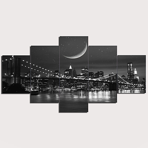 5 Panels Wall Art Canvas Prints Painting Artwork Picture Night Bridge Urban Landscape Skyline Home Decoration Décor Rolled Canvas No Frame Unframed Unstretched
5 Panels Wall Art Canvas Prints Painting Artwork Picture Night Bridge Urban Landscape Skyline Home Decoration Décor Rolled Canvas No Frame Unframed Unstretched