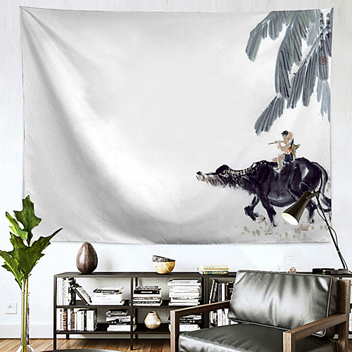 Chinese Ink Painting Style Wall Tapestry Art Decor Blanket Curtain Hanging Home Bedroom Living Room Decoration Polyester
Chinese Ink Painting Style Wall Tapestry Art Decor Blanket Curtain Hanging Home Bedroom Living Room Decoration Polyester