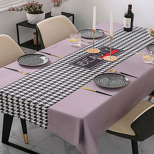 Tablecloth Houndstooth Pattern Stripe Linens Table Cloth Classical Printing Table Cover Romantic Purple Table Decorations for Dinner Event Kitchen Dining Holidays
Tablecloth Houndstooth Pattern Stripe Linens Table Cloth Classical Printing Table Cover Romantic Purple Table Decorations for Dinner Event Kitchen Dining Holidays