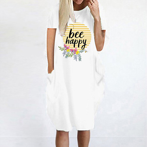 Women's T Shirt Dress Tee Dress Knee Length Dress Blue Yellow Fuchsia Gray Green White Black Short Sleeve Floral Print Letter Summer Round Neck Casual Oversized 2021 S M L XL XXL 3XL 4XL 5XL
Women's T Shirt Dress Tee Dress Knee Length Dress Blue Yellow Fuchsia Gray Green White Black Short Sleeve Floral Print Letter Summer Round Neck Casual Oversized 2021 S M L XL XXL 3XL 4XL 5XL