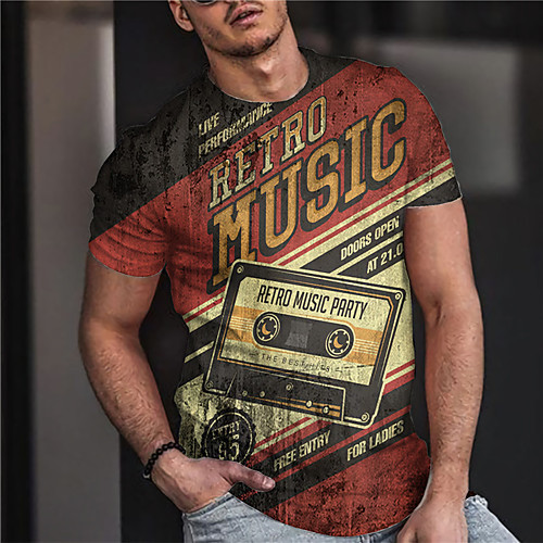 Men's Unisex Tee T shirt Shirt 3D Print Graphic Prints Letter Print Short Sleeve Daily Tops Casual Designer Big and Tall Red
Men's Unisex Tee T shirt Shirt 3D Print Graphic Prints Letter Print Short Sleeve Daily Tops Casual Designer Big and Tall Red