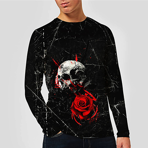 Men's Unisex Tee T shirt Shirt 3D Print Graphic Prints Rose Print Long Sleeve Daily Tops Casual Designer Big and Tall Black
Men's Unisex Tee T shirt Shirt 3D Print Graphic Prints Rose Print Long Sleeve Daily Tops Casual Designer Big and Tall Black