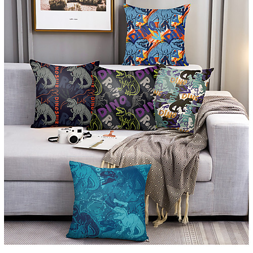 Dinosaur Double Side Cushion Cover 5PC Soft Decorative Square Throw Pillow Cover Cushion Case Pillowcase for Bedroom Livingroom Superior Quality Machine Washable Outdoor Cushion for Sofa Couch Bed Chair Animal Theme
Dinosaur Double Side Cushion Cover 5PC Soft Decorative Square Throw Pillow Cover Cushion Case Pillowcase for Bedroom Livingroom Superior Quality Machine Washable Outdoor Cushion for Sofa Couch Bed Chair Animal Theme