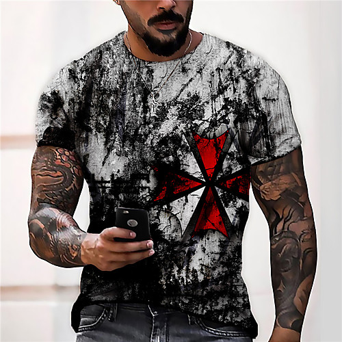 Men's Unisex Tee T shirt Shirt 3D Print Geometric Graphic Prints Print Short Sleeve Daily Tops Casual Designer Big and Tall Gray
Men's Unisex Tee T shirt Shirt 3D Print Geometric Graphic Prints Print Short Sleeve Daily Tops Casual Designer Big and Tall Gray