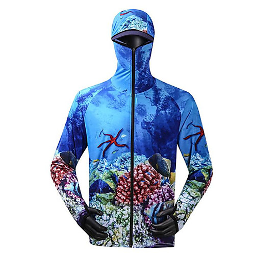 CAWANFLY Men's Hoodie Jacket Fishing Jacket Outdoor Long Sleeve UPF50 UV Protection Quick Dry Waterproof Zipper Lightweight Jacket Top Autumn / Fall Spring Summer Athleisure Fishing Camping & Hiking
CAWANFLY Men's Hoodie Jacket Fishing Jacket Outdoor Long Sleeve UPF50 UV Protection Quick Dry Waterproof Zipper Lightweight Jacket Top Autumn / Fall Spring Summer Athleisure Fishing Camping & Hiking