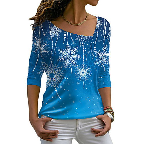 Women's Painting T shirt Graphic Long Sleeve Print V Neck Basic Tops Blue Purple Black
Women's Painting T shirt Graphic Long Sleeve Print V Neck Basic Tops Blue Purple Black