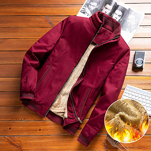 Men's Jacket Daily Winter Regular Coat Regular Fit Windproof Casual Jacket Long Sleeve Solid Color Patchwork Blue Yellow / Cotton
Men's Jacket Daily Winter Regular Coat Regular Fit Windproof Casual Jacket Long Sleeve Solid Color Patchwork Blue Yellow / Cotton