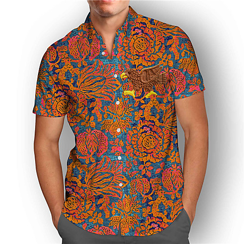 Men's Shirt 3D Print Floral Tribal Plus Size 3D Print Button-Down Short Sleeve Street Tops Casual Fashion Breathable Comfortable Yellow / Sports
Men's Shirt 3D Print Floral Tribal Plus Size 3D Print Button-Down Short Sleeve Street Tops Casual Fashion Breathable Comfortable Yellow / Sports