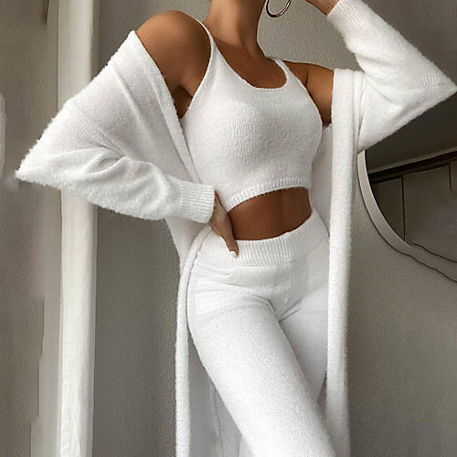 Women's Stylish Knitted Solid Color Sweater Sweater Co-ords Long Sleeve Sweater Cardigans U Neck Fall Spring Blue Blushing Pink Khaki
Women's Stylish Knitted Solid Color Sweater Sweater Co-ords Long Sleeve Sweater Cardigans U Neck Fall Spring Blue Blushing Pink Khaki