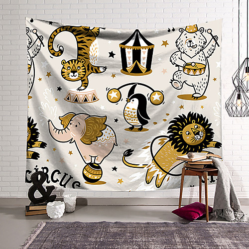 Circus Animals Wall Tapestry Art Decor Blanket Curtain Hanging Home Bedroom Living Room Decoration Polyester
Circus Animals Wall Tapestry Art Decor Blanket Curtain Hanging Home Bedroom Living Room Decoration Polyester