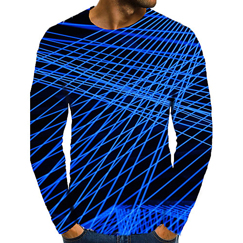 Men's T shirt 3D Print Graphic 3D Plus Size Print Long Sleeve Daily Tops Elegant Exaggerated Blue
Men's T shirt 3D Print Graphic 3D Plus Size Print Long Sleeve Daily Tops Elegant Exaggerated Blue