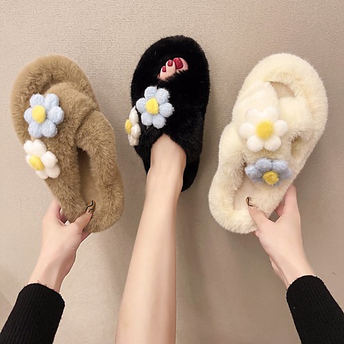 Women's Slippers & Flip-Flops Flat Heel Round Toe Polyester Solid Colored Blue Khaki Black
Women's Slippers & Flip-Flops Flat Heel Round Toe Polyester Solid Colored Blue Khaki Black