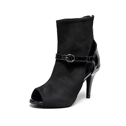 Women's Latin Shoes Heel Splicing Slim High Heel Peep Toe Black Zipper Adults Adults' Stiletto Heel Boots / Performance
Women's Latin Shoes Heel Splicing Slim High Heel Peep Toe Black Zipper Adults Adults' Stiletto Heel Boots / Performance