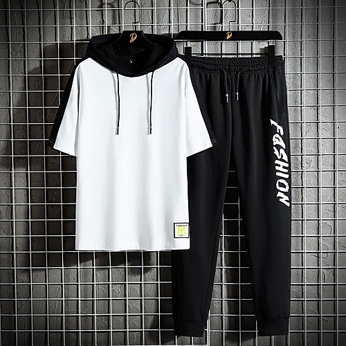 Men's Sweatsuit Hoodie Color Block Letter Casual Daily Holiday Sportswear Casual Hoodies Sweatshirts Yellow White Black
Men's Sweatsuit Hoodie Color Block Letter Casual Daily Holiday Sportswear Casual Hoodies Sweatshirts Yellow White Black