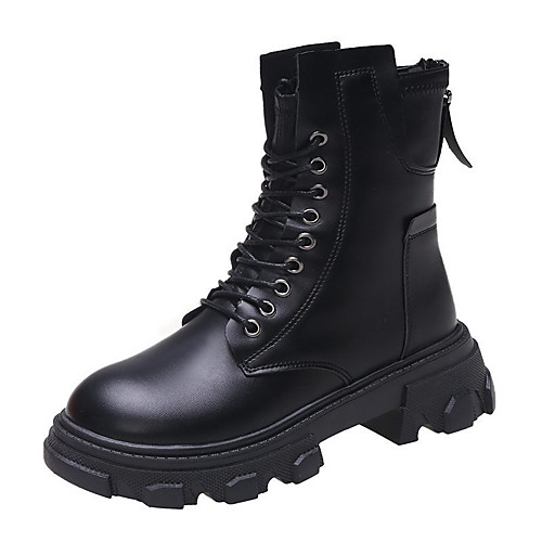 Women's Boots Flat Heel Round Toe Booties Ankle Boots Daily Work Leather Solid Colored Black
Women's Boots Flat Heel Round Toe Booties Ankle Boots Daily Work Leather Solid Colored Black