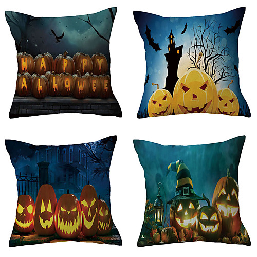 Happy Halloween Double Side Cushion Cover 4PC Soft Decorative Square Throw Pillow Cover Cushion Case Pillowcase for Bedroom Livingroom Superior Quality Machine Washable Outdoor Indoor Cushion for Sofa Couch Bed Chair
Happy Halloween Double Side Cushion Cover 4PC Soft Decorative Square Throw Pillow Cover Cushion Case Pillowcase for Bedroom Livingroom Superior Quality Machine Washable Outdoor Indoor Cushion for Sofa Couch Bed Chair