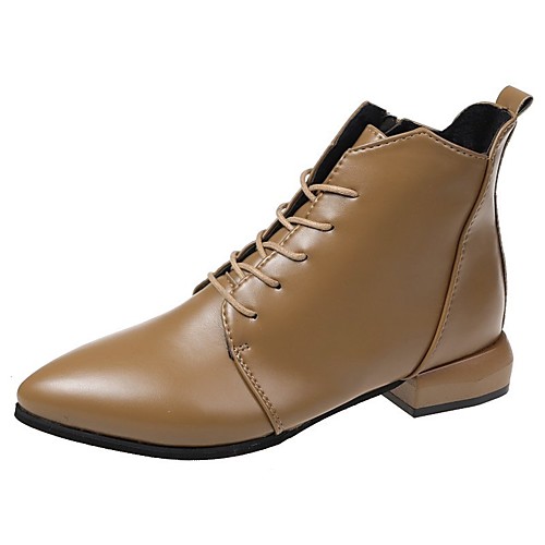 Women's Boots Flat Heel Round Toe Booties Ankle Boots Daily Work Leather Solid Colored Black Brown
Women's Boots Flat Heel Round Toe Booties Ankle Boots Daily Work Leather Solid Colored Black Brown