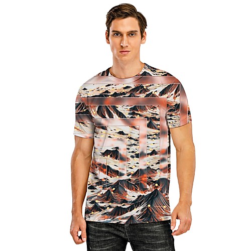 Men's Tee T shirt Shirt 3D Print Graphic Curve Mountain 3D Print Short Sleeve Casual Tops Lightweight Designer Tropical Comfortable Light Brown
Men's Tee T shirt Shirt 3D Print Graphic Curve Mountain 3D Print Short Sleeve Casual Tops Lightweight Designer Tropical Comfortable Light Brown