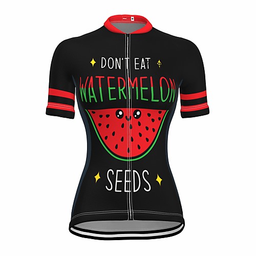 21Grams Women's Short Sleeve Cycling Jersey Summer Spandex Black Watermelon Bike Top Mountain Bike MTB Road Bike Cycling Quick Dry Moisture Wicking Sports Clothing Apparel / Stretchy / Athleisure
21Grams Women's Short Sleeve Cycling Jersey Summer Spandex Black Watermelon Bike Top Mountain Bike MTB Road Bike Cycling Quick Dry Moisture Wicking Sports Clothing Apparel / Stretchy / Athleisure