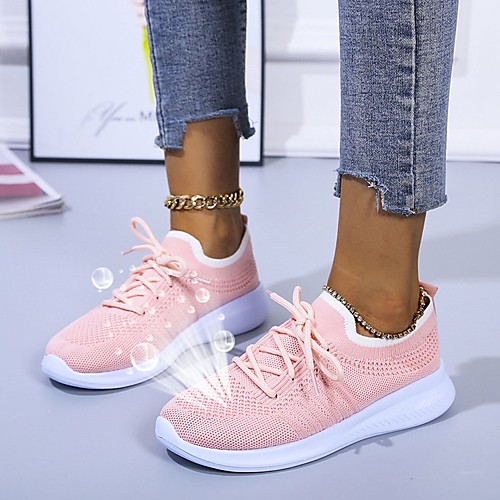Women's Trainers Athletic Shoes Flat Heel Round Toe Mesh Solid Colored Yellow Pink Black
Women's Trainers Athletic Shoes Flat Heel Round Toe Mesh Solid Colored Yellow Pink Black