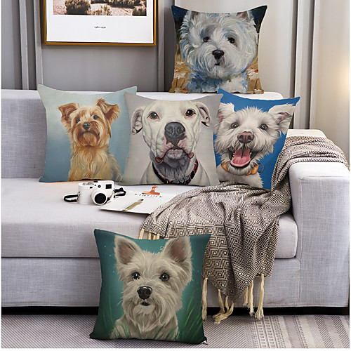 Animal Dog Double Side Cushion Cover 5PC Soft Decorative Square Throw Pillow Cover Cushion Case Pillowcase for Bedroom Livingroom Superior Quality Machine Washable Outdoor Indoor Cushion for Sofa Couch Bed Chair
Animal Dog Double Side Cushion Cover 5PC Soft Decorative Square Throw Pillow Cover Cushion Case Pillowcase for Bedroom Livingroom Superior Quality Machine Washable Outdoor Indoor Cushion for Sofa Couch Bed Chair