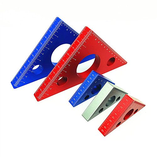 Aluminum Alloy Square Ruler Carpenter's Triangle Ruler Height Ruler Metric Inch DIY Tool Woodworking Tool
Aluminum Alloy Square Ruler Carpenter's Triangle Ruler Height Ruler Metric Inch DIY Tool Woodworking Tool
