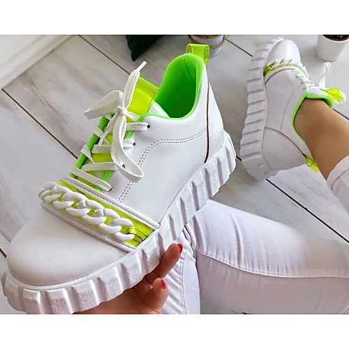 Women's Sneakers Flat Heel Round Toe PU Color Block Black / White Green Royal Blue
Women's Sneakers Flat Heel Round Toe PU Color Block Black / White Green Royal Blue