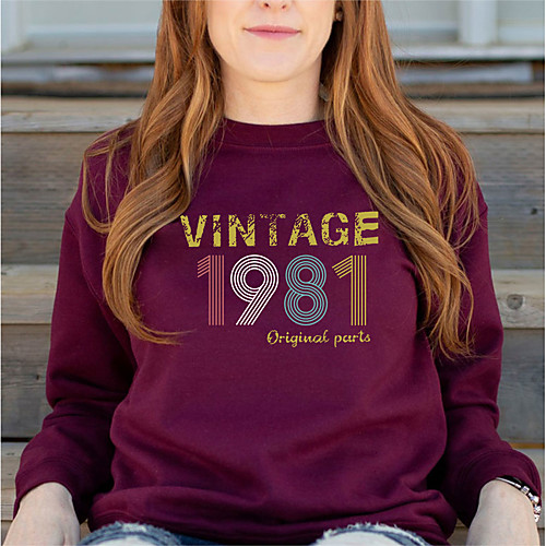 Women's Sweatshirt Graphic Letter Print Sports & Outdoor Casual Daily Hot Stamping Basic 休闲套头长袖卫衣打底衫 Hoodies Sweatshirts Wine Red Yellow Gray
Women's Sweatshirt Graphic Letter Print Sports & Outdoor Casual Daily Hot Stamping Basic 休闲套头长袖卫衣打底衫 Hoodies Sweatshirts Wine Red Yellow Gray