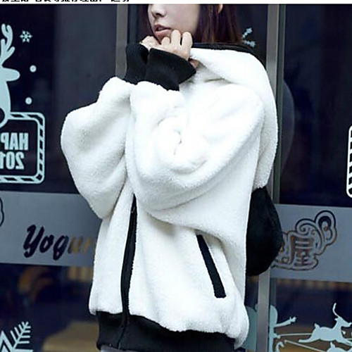 Women's Coat Causal Fall Spring Regular Coat Regular Fit Warm Casual Jacket Long Sleeve Panda Zipper BlackWhite
Women's Coat Causal Fall Spring Regular Coat Regular Fit Warm Casual Jacket Long Sleeve Panda Zipper BlackWhite