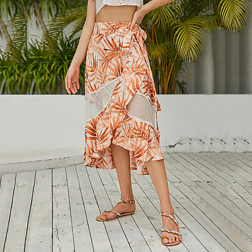 Women's Street Vacation Party Boho Skirts Floral / Botanical Tulle Patchwork Bow Light Brown
Women's Street Vacation Party Boho Skirts Floral / Botanical Tulle Patchwork Bow Light Brown