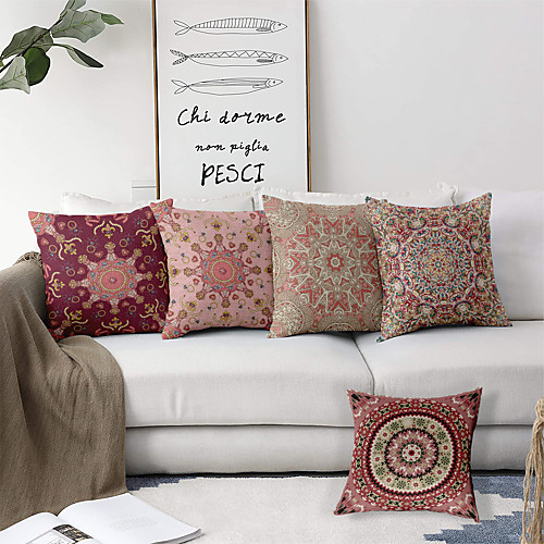 Mandala Bohemian Double Side Cushion Cover 5PC Soft Decorative Square Throw Pillow Cover Cushion Case Pillowcase for Bedroom Livingroom Superior Quality Machine Washable Outdoor Indoor Cushion for Sofa Couch Bed Chair
Mandala Bohemian Double Side Cushion Cover 5PC Soft Decorative Square Throw Pillow Cover Cushion Case Pillowcase for Bedroom Livingroom Superior Quality Machine Washable Outdoor Indoor Cushion for Sofa Couch Bed Chair