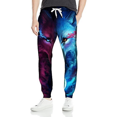 Men's Stylish Casual Outdoor Sports Casual Daily Pants Sweatpants Pants Wolf Animal Full Length Drawstring Print Blue
Men's Stylish Casual Outdoor Sports Casual Daily Pants Sweatpants Pants Wolf Animal Full Length Drawstring Print Blue