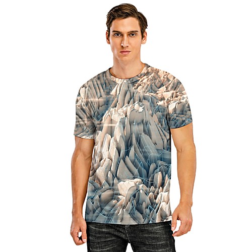 Men's Tee T shirt Shirt 3D Print Graphic Curve Mountain 3D Print Short Sleeve Casual Tops Fashion Designer Chinoiserie Comfortable Gray
Men's Tee T shirt Shirt 3D Print Graphic Curve Mountain 3D Print Short Sleeve Casual Tops Fashion Designer Chinoiserie Comfortable Gray