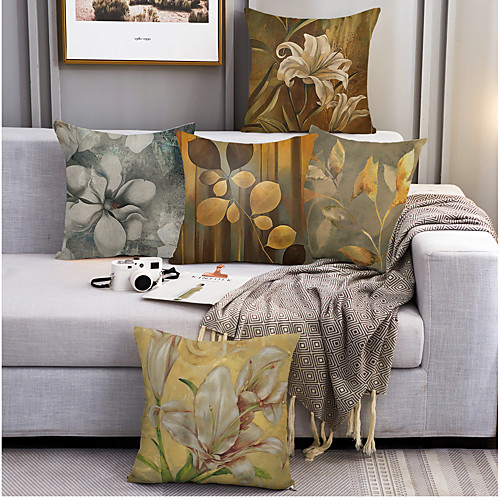 Oil Painting Floral Double Side Cushion Cover 5PC Soft Decorative Square Throw Pillow Cover Cushion Case Pillowcase for Bedroom Livingroom Superior Quality Machine Washable Outdoor Indoor Cushion for Sofa Couch Bed Chair Vintage
Oil Painting Floral Double Side Cushion Cover 5PC Soft Decorative Square Throw Pillow Cover Cushion Case Pillowcase for Bedroom Livingroom Superior Quality Machine Washable Outdoor Indoor Cushion for Sofa Couch Bed Chair Vintage